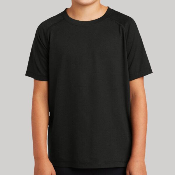 Youth PosiCharge ® Tri Blend Wicking Raglan Tee Thumbnail