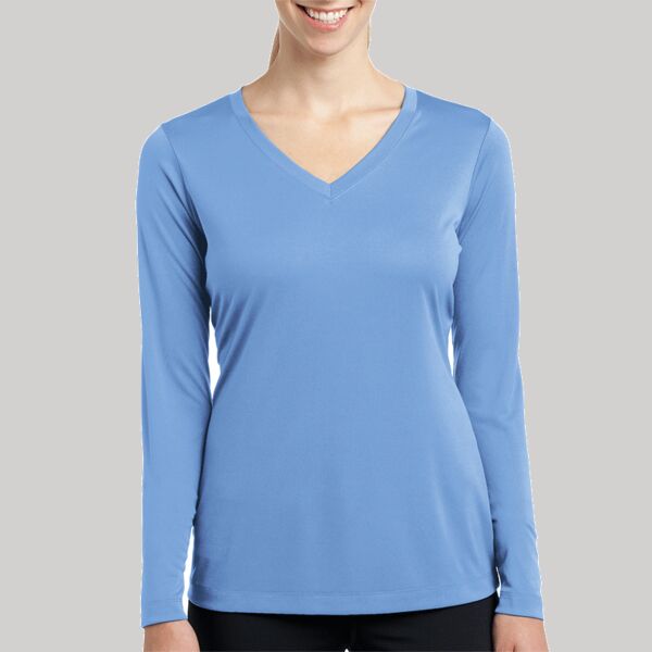 Women's Long Sleeve PosiCharge ® Competitor V Neck Tee Thumbnail