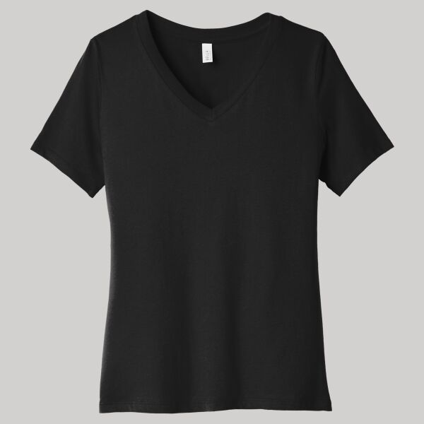 Women's Relaxed Jersey Short Sleeve V Neck Tee Thumbnail