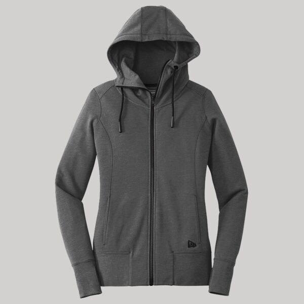 Women's Tri Blend Fleece Full Zip Hoodie Thumbnail