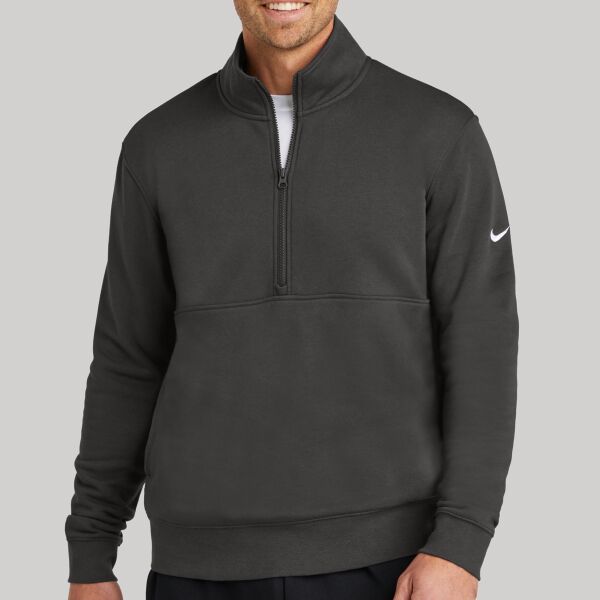 Club Fleece Sleeve Swoosh 1/2 Zip Thumbnail